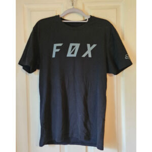 Fox Racing Airline Black Short Sleeve T-Shirt Size Medium